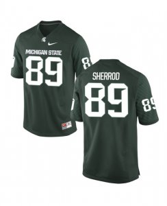 Men's Michigan State Spartans NCAA #89 Gabe Sherrod Green Authentic Nike Stitched College Football Jersey ZT32W01JL